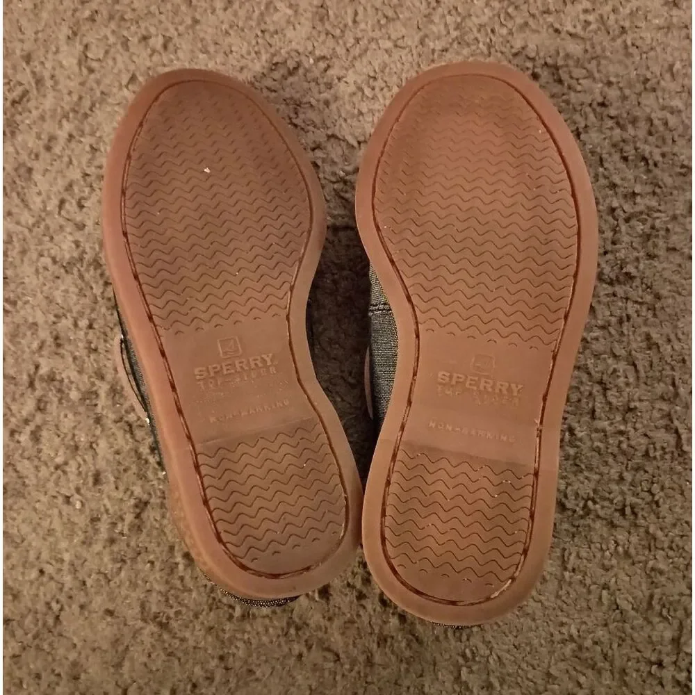 Sperry A/O Casual Boat Shoe Loafer Boys Toddler Size 10 M Chambray PRE-OWNED